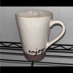 Rae Dunn Enjoy Mug - Cream and Brown